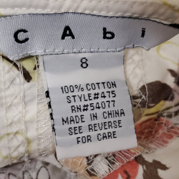 Womens Floral Skirt by CAbi - Size 8 - 22" Long - Picture 3 of 3